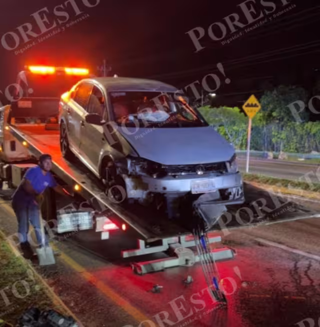 Las autoridades confirmaron que el conductor fue detenido en el sitio para deslindar responsabilidades