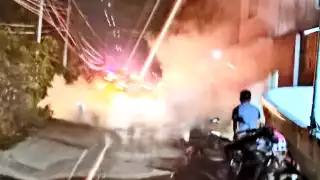 El propietario del vehículo siniestrado identificó a dos sujetos como los responsables del fuego