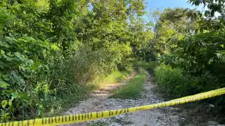 Policía Municipal arribó ante el reporte del cadáver dentro del ojo de agua