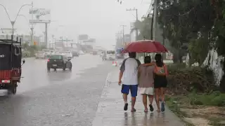 Las lluvias comenzaron desde muy temprano en la mañana