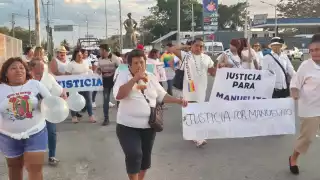 Marchan en Champotón para exigir justicia por ‘Manuelito’ y personas desaparecidas  