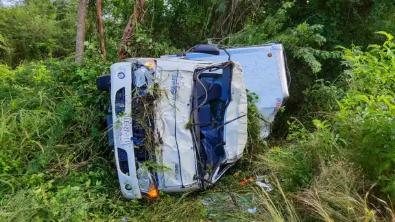 Ambos pasajeros presentaron lesiones y golpes en el cuerpo