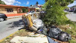 Reportan acumulación de basura en áreas de la colonia Región 94 de Cancún