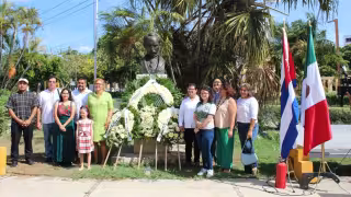 Rinden memoria a José Martí en Mérida por el 131 aniversario de la caída en batalla de “El Apóstol de la Independencia”