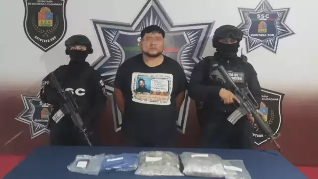 Policías estatales detuvieron a un hombre con marihuana durante un operativo de revisión