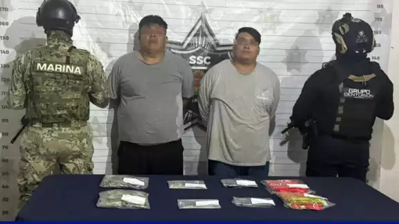 Los detenidos se identificaron como César “N” y Luis Alberto “N” Los detenidos se identificaron como César “N” y Luis Alberto “N”