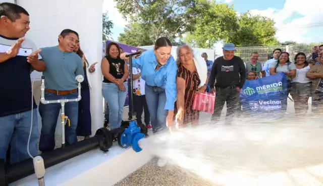 La entrega de obras hidráulicas benefi cia a más de mil personas