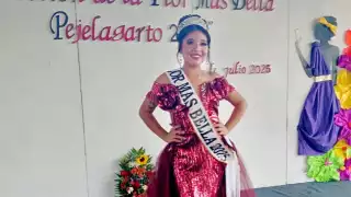 Candelaria: María Teresa Pérez es coronada Flor Más Bella de Pejelagarto 2025