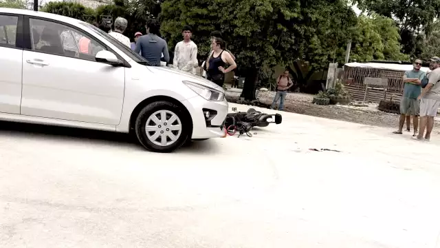 Presuntamente el conductor realizó un giro inesperado, lo que causó el accidente