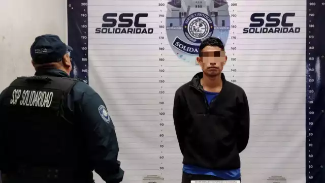 Arrestan a tabasqueño en Playa del Carmen por asalto a comerciante