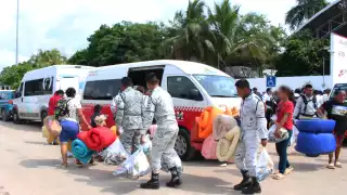 Unas 200 familias abandonaron el refugio temporal número 07 tras el paso del huracán Milton, siguiendo las recomendaciones de las autoridades