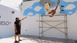 El parque estrenará un mural del caricaturista Raúl Mendoza Aguilar dedicado al ídolo