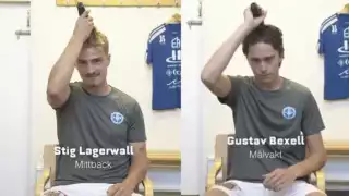 Sus compañeros mostraron solidaridad ante la enfermedad de su capitán