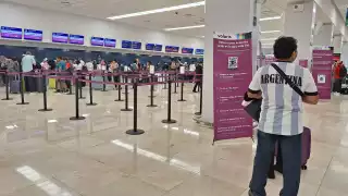 La baja en la ocupación de vuelos se registró este jueves