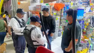 Los policías buscaron sin éxito  a los sospechosos