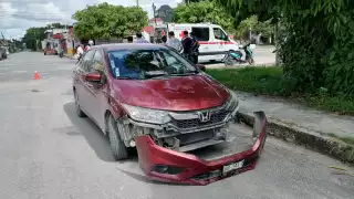 Joven termina con lesiones en accidente de transito en Escárcega