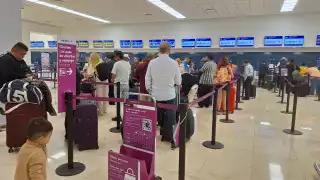 Los vuelos demorados en el aeropuerto de Mérida fueron mínimos