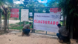Fueron clausurados algunos predios durante el operativo.