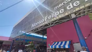 Las ventas en el mercado Alonso Felipe de Andrade se han visto afectadas por el bloqueo.