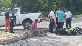Un padre y su hija resultaron con fuertes golpes y escoriaciones tras ser arrollados por una camioneta en la avenida 56.