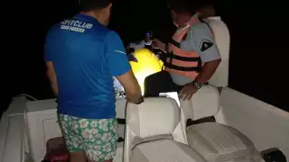 Semar rescata a dos hombres perdidos en la laguna de Bacalar