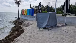 Playas de Progreso pierden terreno ante el avance de la erosión costera