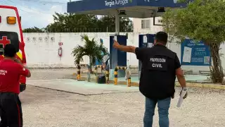 Fue un cilindro perforado que provocó alarma en la zona