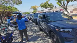 Policía Estatal verifica convoy de patrullas nuevas con destino a Quintana Roo