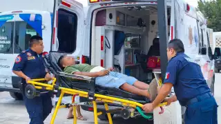 Paramédicos de la SSP se encargaron de trasladarlo al hospital San Carlos de Tizimín