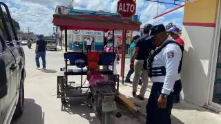 Mujer de la tercera edad lesionada por mototaxi