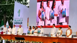 Blanca Merari Dziu presentó su Primer Informe de Gobierno en Puerto Morelos.