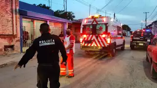 Una ambulancia de la Cruz Roja trasladó al menor al hospital San Carlos