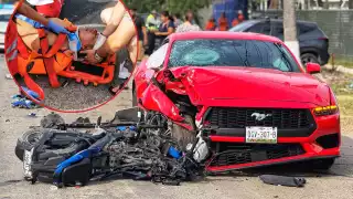 Pierde la vida motociclista en hospital tras varias horas de atención.