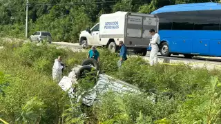 Una mujer murió tras un accidente en la carretera federal 307.