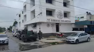 El sospechoso intentó escapar ante la presencia del Ejército Mexicano, pero fue alcanzado