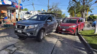 Accidente vial bloquea avenida 55 en Campeche