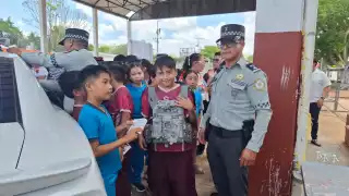 Los niños y niñas vivieron un día inolvidable con las corporaciones de seguridad.