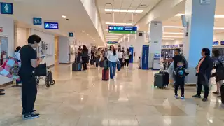 Los vuelos demorados en el aeropuerto de Mérida fueron por unos minutos