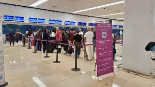 La afluencia de pasajeros en el aeropuerto de Mérida