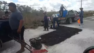 Usaron palas, picos, otras herramientas y dinero propio.