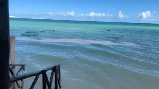 Autoridades locales colocan controversiales estructuras a varios metros de la orilla de la playa