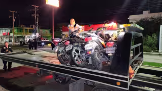 Siete motocicletas y un automóvil asegurados en operativo de la SPSC en Escárcega