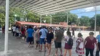Largas filas se han generado para votar