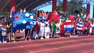 El desfile incluyó a diferentes naciones de todo el mundo.