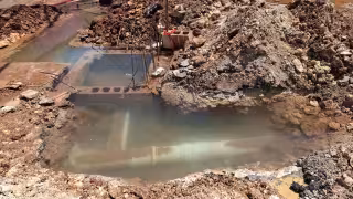Los pozos de agua potable se cerraron para realizar trabajos en las tuberías.