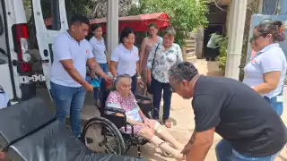 Candelaria Pech Chan de 90 años de edad regresó luego de un mes en el asilo.