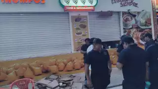 Un empleado resultó con quemaduras, por lo que fue atendido por paramédicos