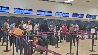 Hay un vuelo demorado hasta el momento en el aeropuerto de Mérida