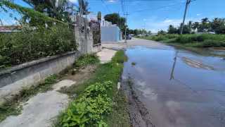 Un desperfecto se ubica en la esquina de la calle 13 con 18.