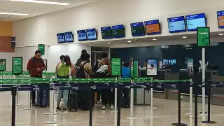 La afluencia de pasajeros se mantiene mínima en el aeropuerto de Mérida